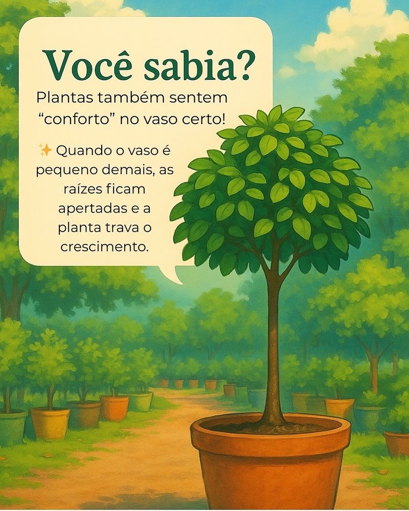 Dica: plantas sentem conforto no vaso certo